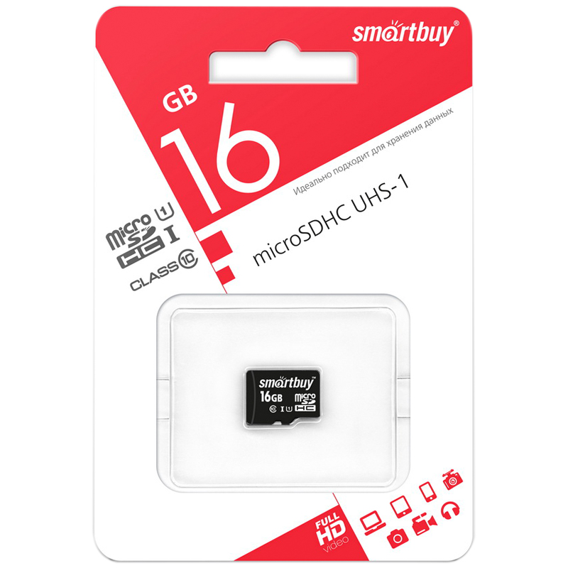     SmartBuy MicroSDHC 16GB UHS-1, Class 10,   30/ (SB16GBSDCL10-00)