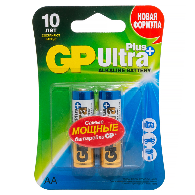    GP Ultra Plus AA (LR6) 15AUP , BC2 (GP 15AUP-2CR2)