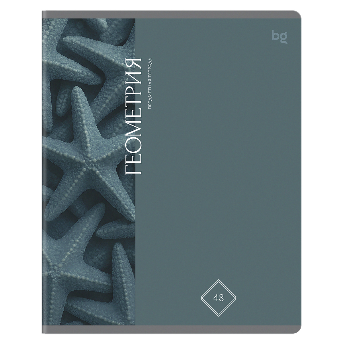 Тетрадь предметная 48л. BG "Гармония знаний" - Геометрия, "софт тач" ламинация