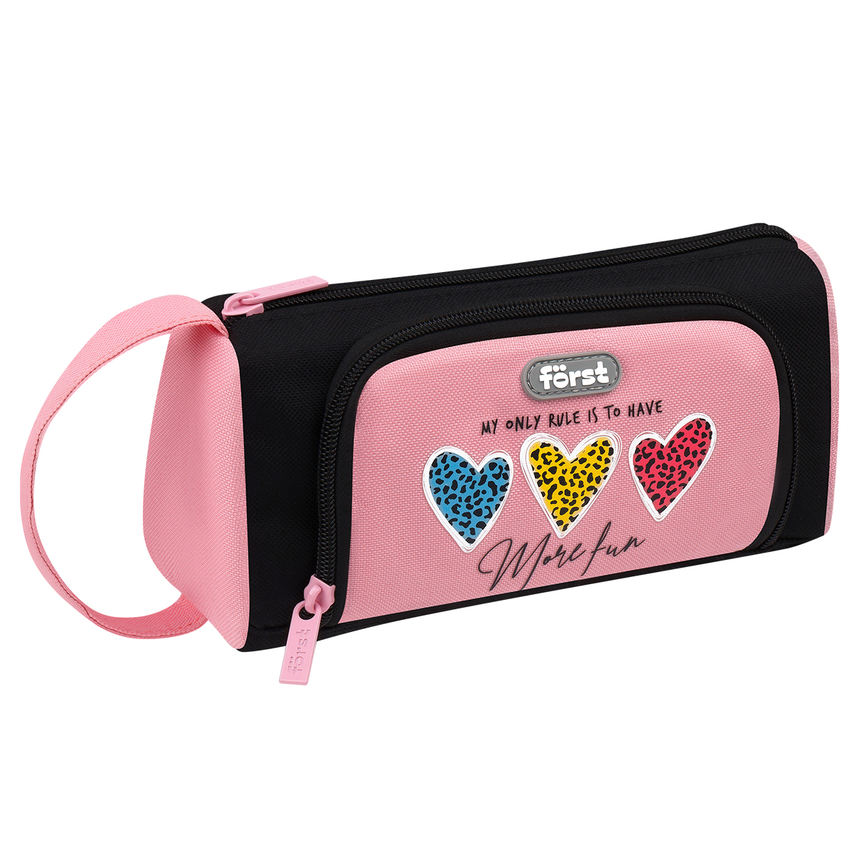 Пенал мягкий 1 отделение, 1 карман, 215*100*85 Först "More fun", текстиль Пенал мягкий 1 отделение, 1 карман, 215*100*85 Först "More fun", текстиль