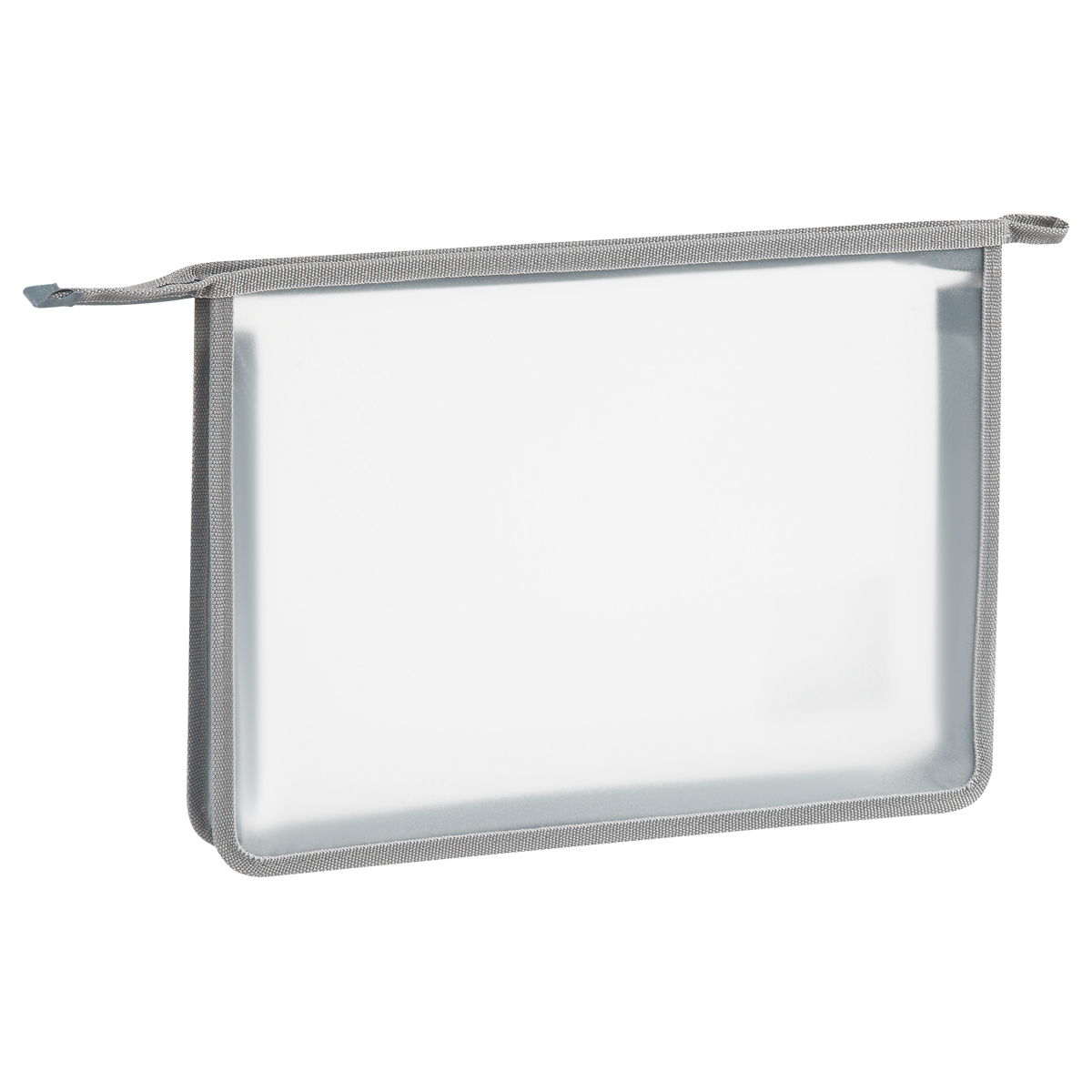 Папка для тетрадей 1 отделение А4 Först, прозрачная/серая, пластик, на молнии