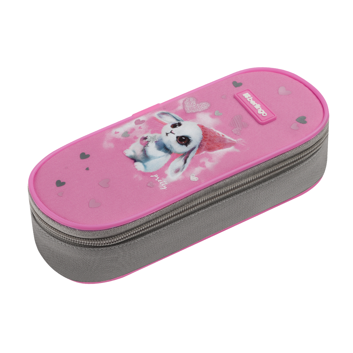 Пенал корпусный 1 отделение, 220*90*45 мм, Berlingo "Dreamy Bunny", полиэстер 