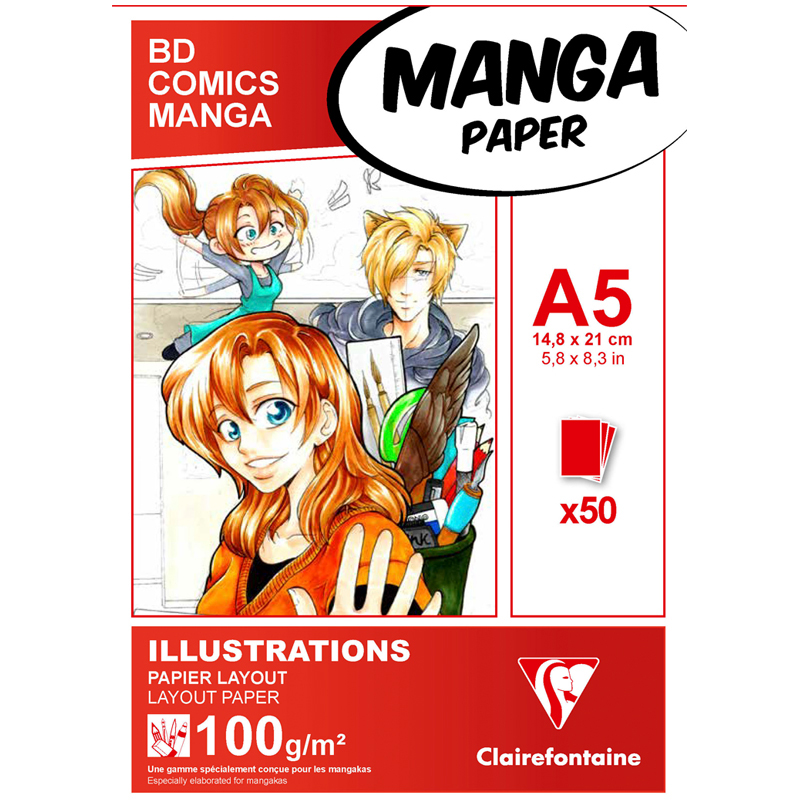      50., 5 Clairefontaine  Manga Illustrations ,  , 100/2 (94041C)