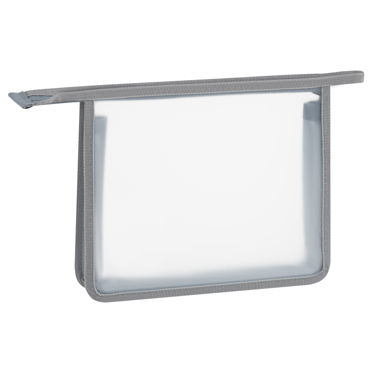 Папка для тетрадей 1 отделение А5 Först, прозрачная/серая, пластик, на молнии