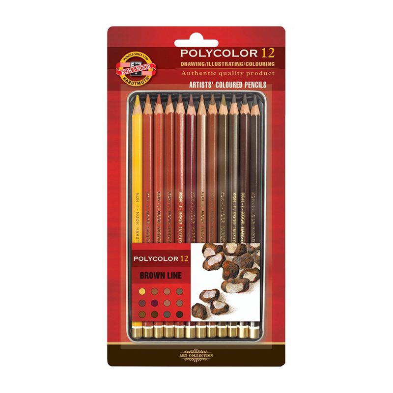      Koh-I-Noor  Polycolor Brown Line , 12., ., . ,  (3822012014BL)