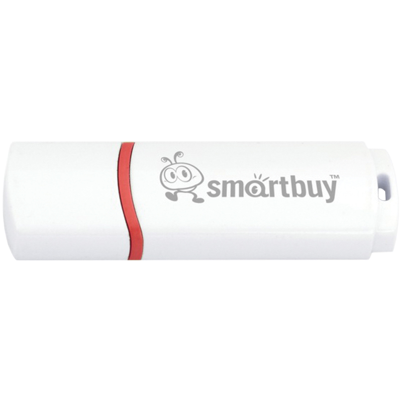    Smart Buy  Crown   8GB, USB 2.0 Flash Drive,  (SB8GBCRW-W)