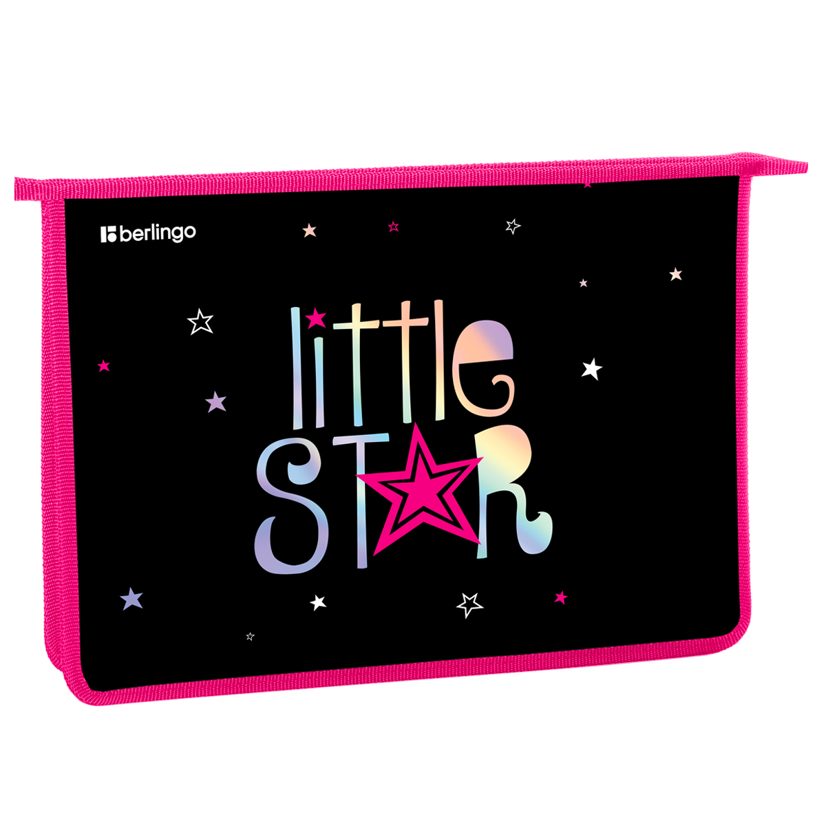 Папка для тетрадей 1 отделение, А4 Berlingo "Little Star", 340*245*40 мм, пластик, на молнии