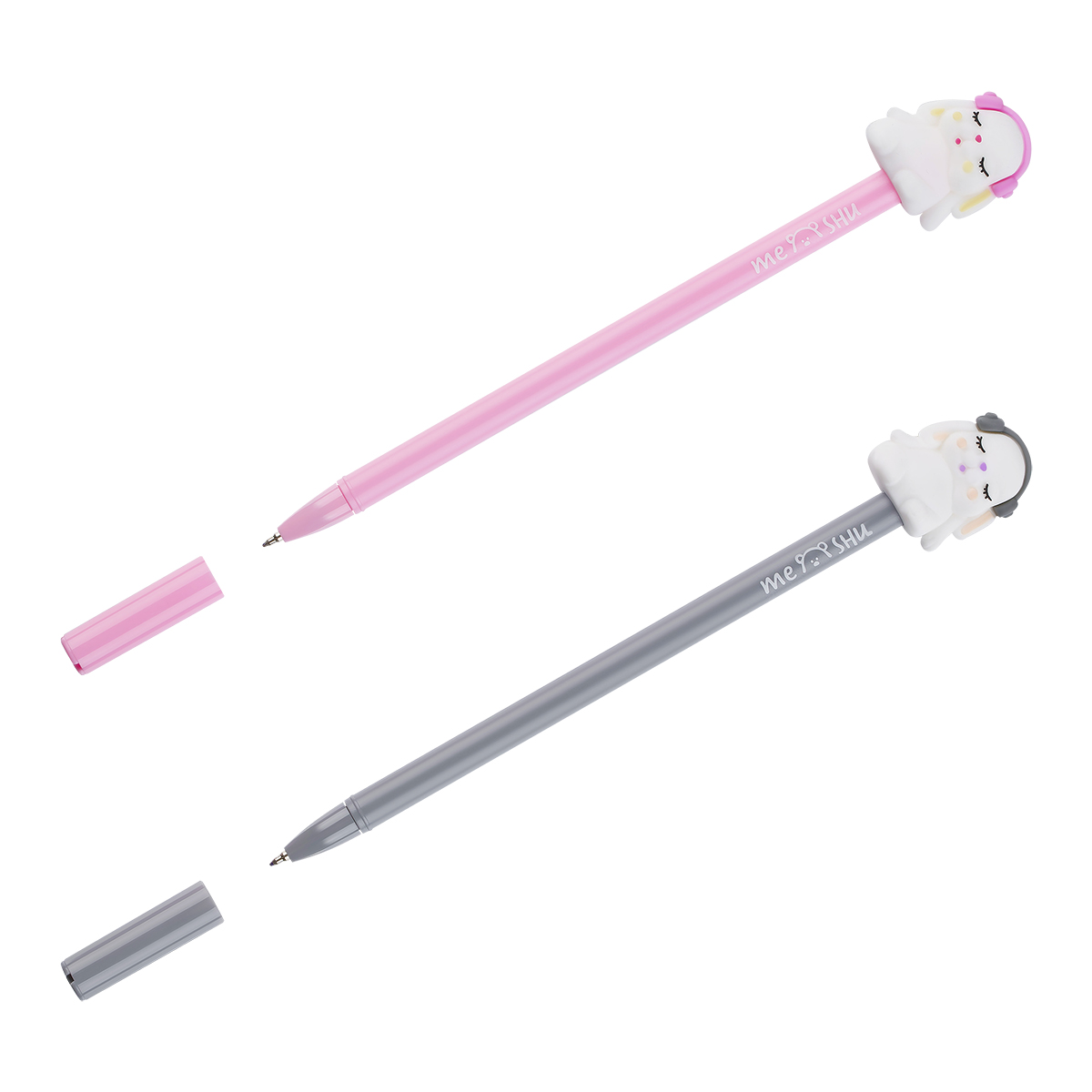 Ручка шариковая MESHU "Music Bunny" синяя, 0,7мм, корпус ассорти