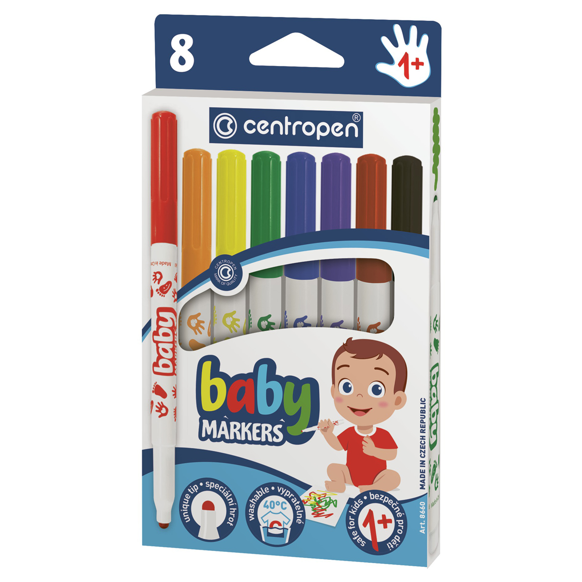    Centropen  Baby markers , 08., , , ,  (5 8660 0801)