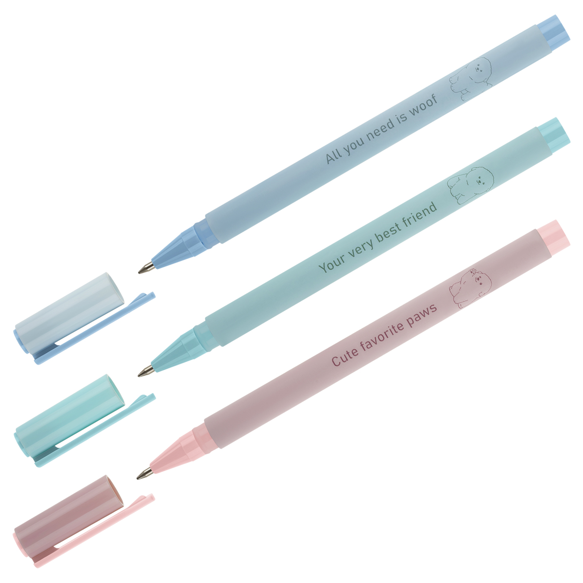 Ручка шариковая MESHU "Monochrome" синяя, 0,5мм, корпус ассорти