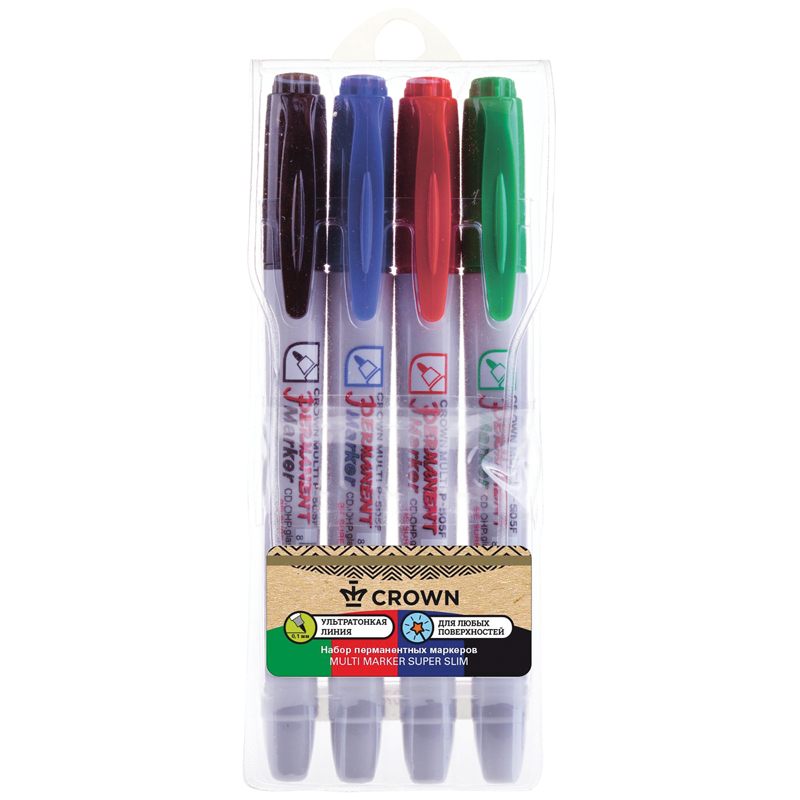      Crown  Multi Marker Super Slim  04., , 1,0,   . (P-505F-4)