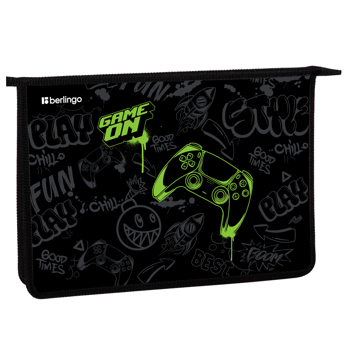 Папка для тетрадей 1 отделение, А4 Berlingo "Level up", 340*245*40 мм, пластик, на молнии