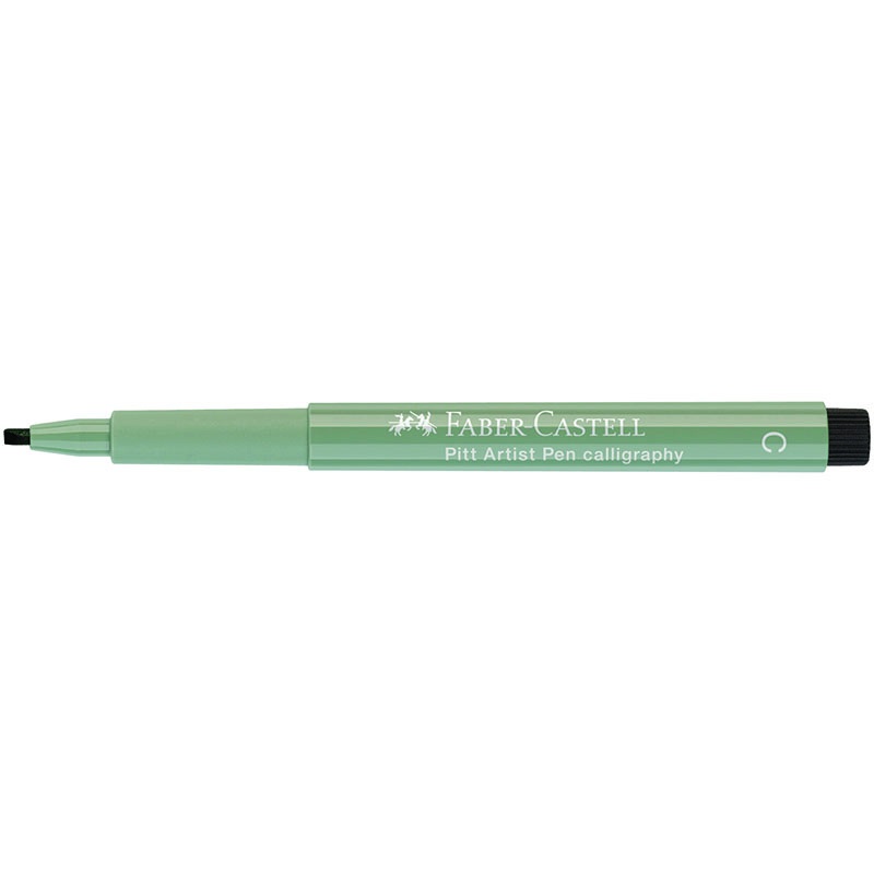 Ручка капиллярная Faber-Castell "Pitt Artist Pen Calligraphy" цвет 272 теплый серый III, С=2,5мм, пишущий узел каллиграфический