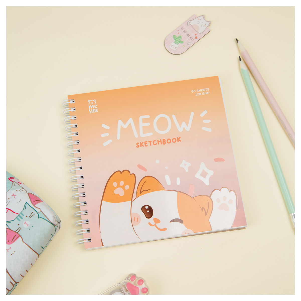    60., 150*150 MESHU  Meow ,  , . , soft-touch, 120/2 (MS_53039)