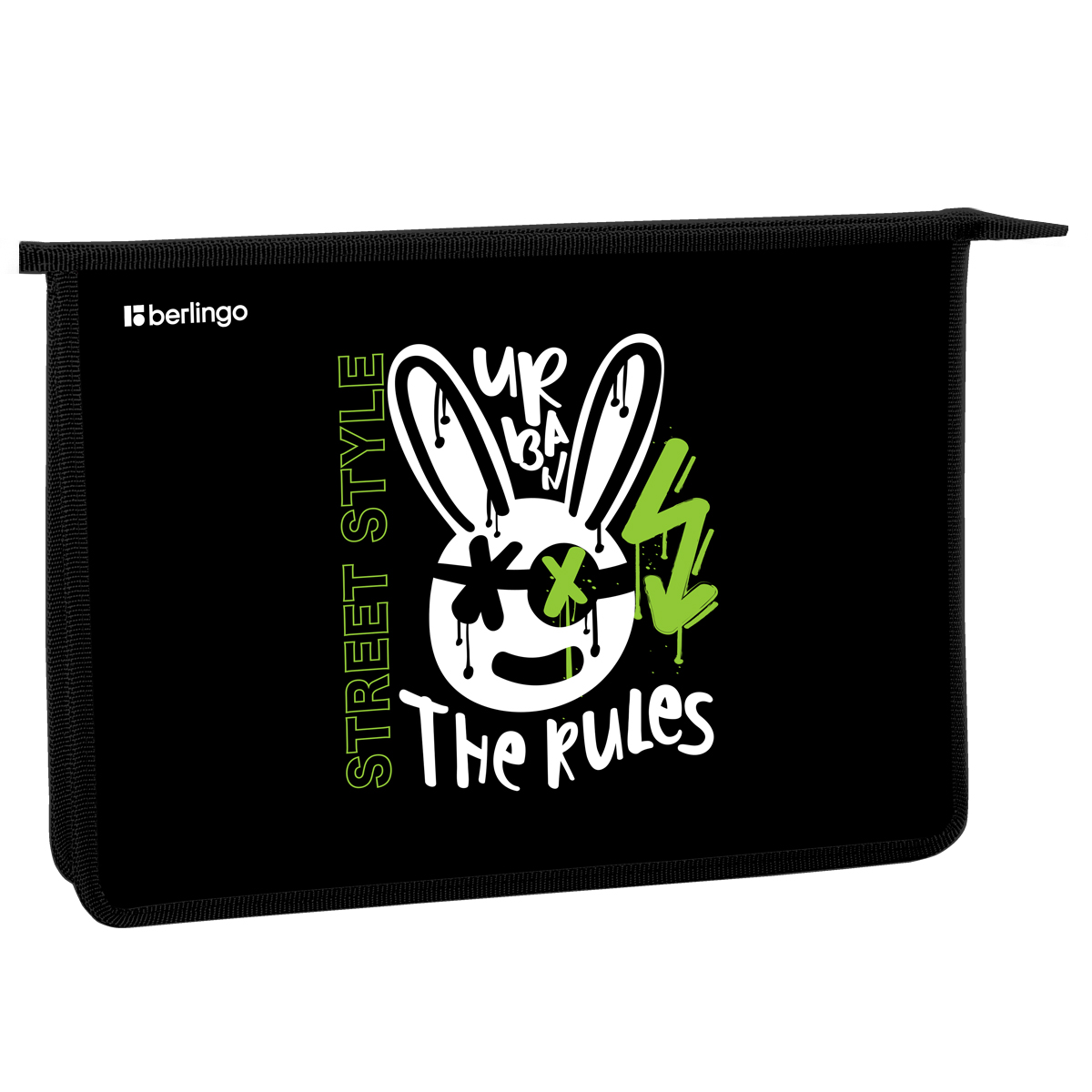 Папка для тетрадей 1 отделение, А4 Berlingo "Street Style", 340*245*40 мм, пластик, на молнии