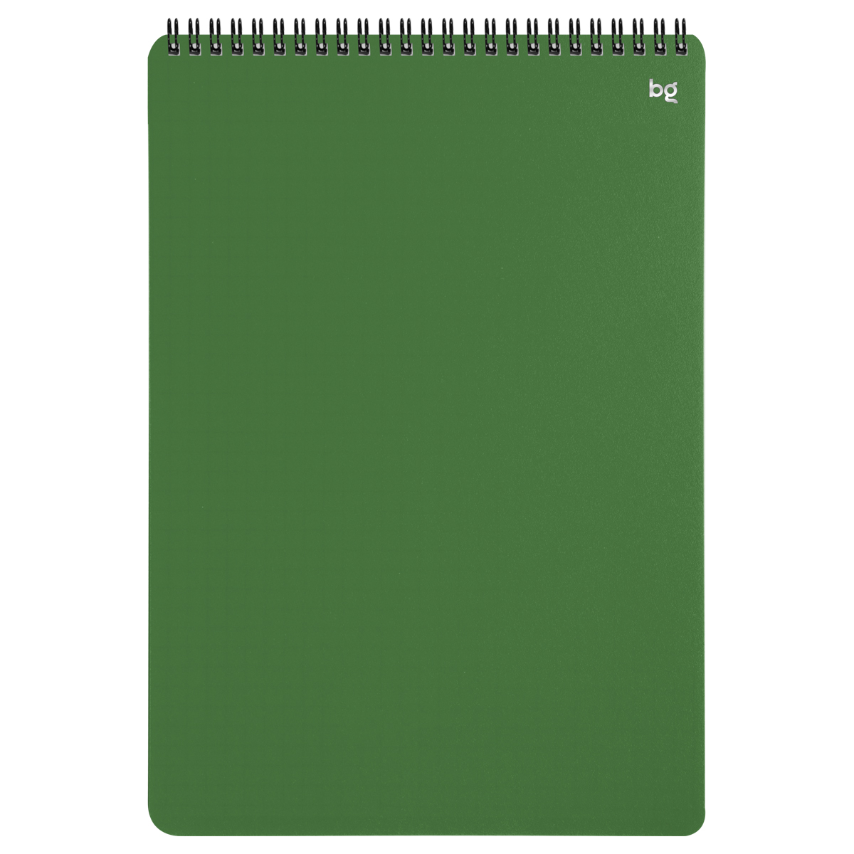 Блокнот А4 80л. на гребне BG "Base", пластиковая обложка, зеленый Блокнот А4 80л. на гребне BG "Base", пластиковая обложка, зеленый