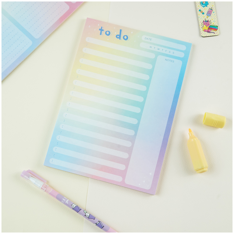 Блок для записей (To Do list) MESHU "Candy color", 14,8*21,0*0,6см (А5), 50л., на склейке