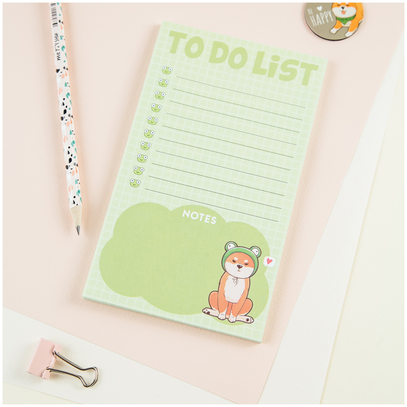 Блок для записей (To Do list) MESHU "Cute dog", 10,0*17,0*0,6см, 50л., на склейке