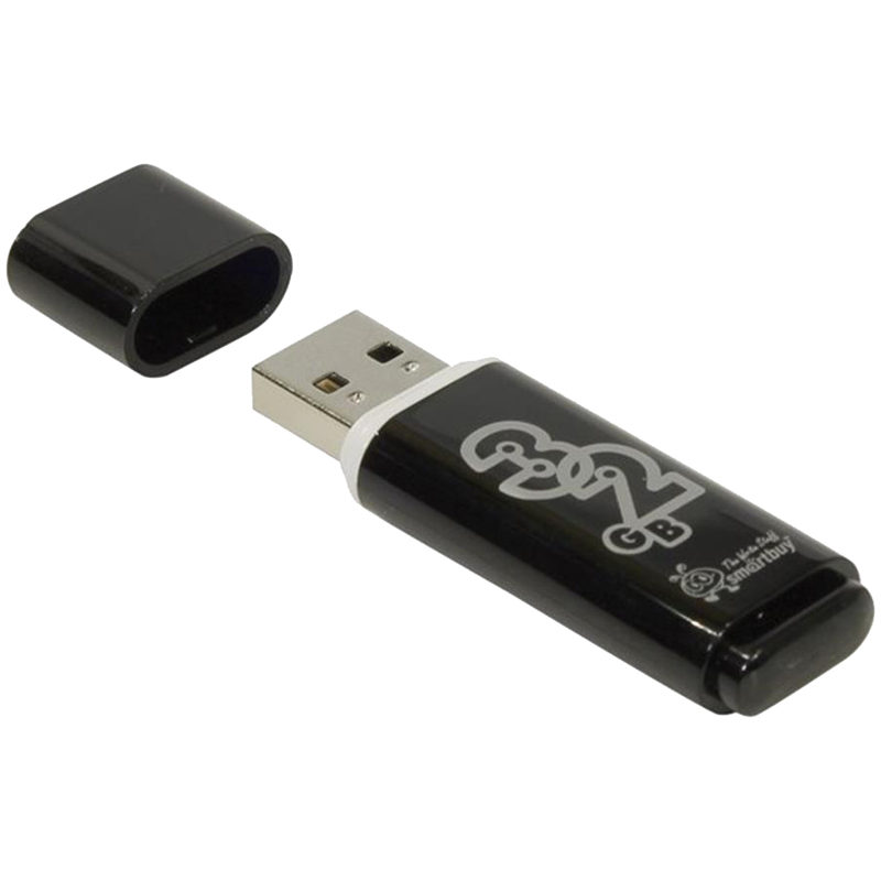    Smart Buy  Glossy   32GB, USB 2.0 Flash Drive,  (SB32GBGS-K)