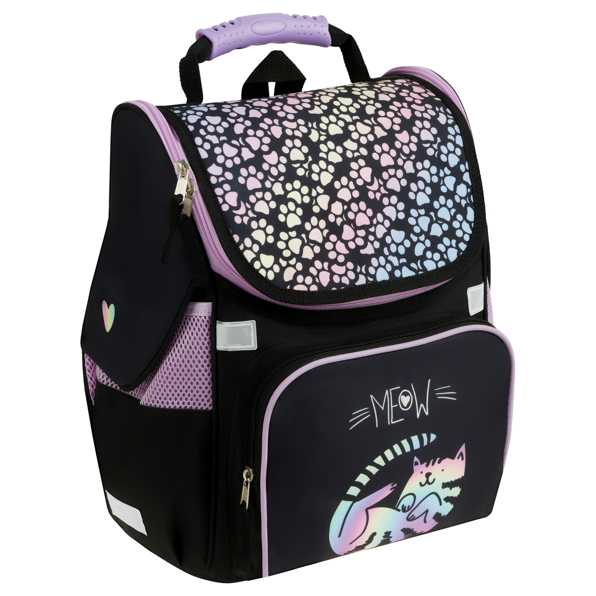 Ранец ArtSpace Junior "Meow" 37*28*21см, 1 отделение, 3 кармана, анатомическая спинка Ранец ArtSpace Junior "Meow" 37*28*21см, 1 отделение, 3 кармана, анатомическая спинка