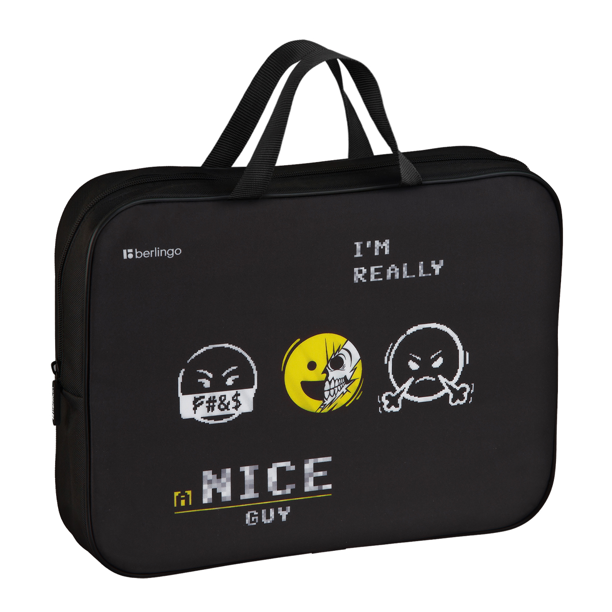 Папка текстильная с ручками 1 отделение, А4 Berlingo "I