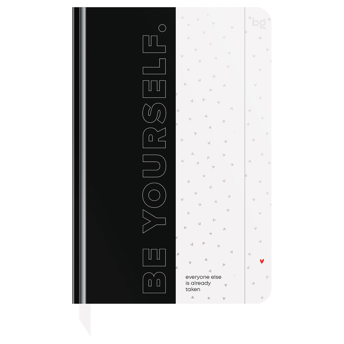 Ежедневник недатированный А5, 136л., 7БЦ BG "Minimal. B&W", глянцевая ламинация, отд. фольгой