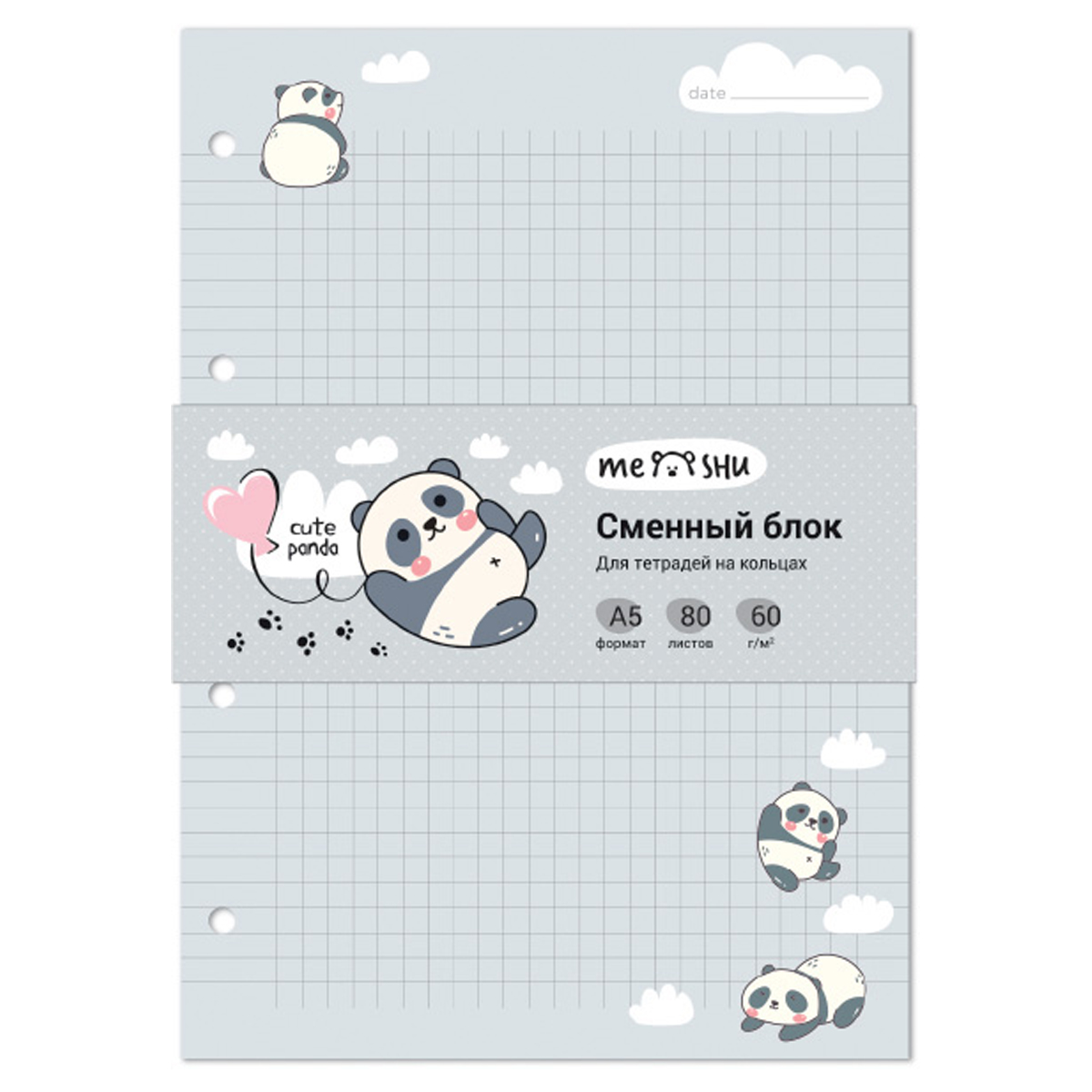     80., 5, MESHU  Cute panda ,  /,   (MS_48982)