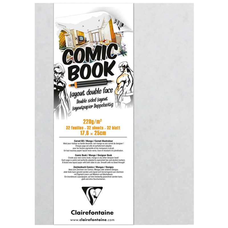      32., 176*250 Clairefontaine  Comic book ,  , 220/2 (975197C)