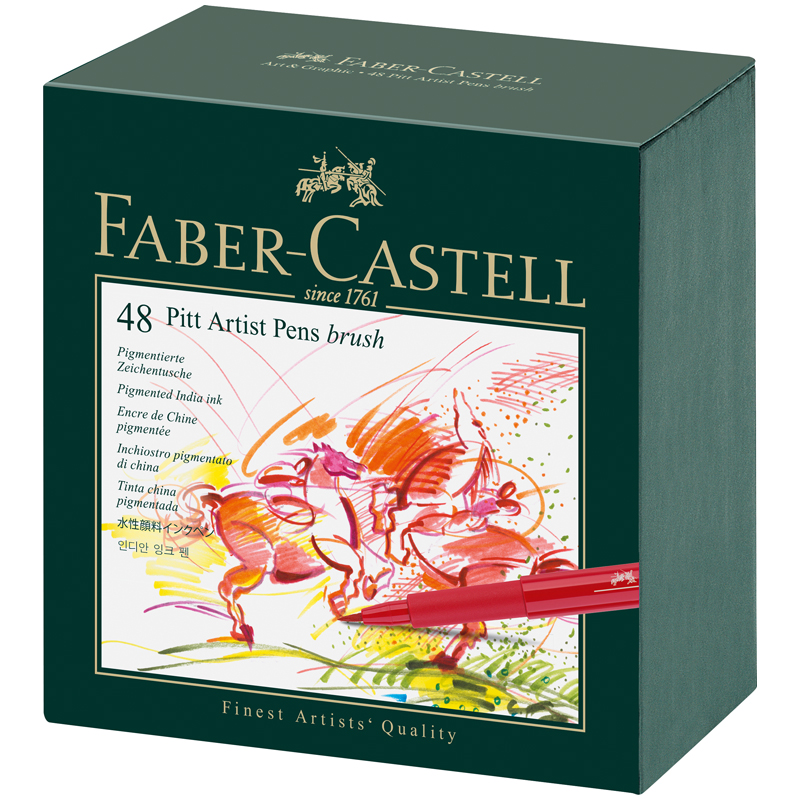      Faber-Castell  Pitt Artist Pen Brush  48., ,   (167148)