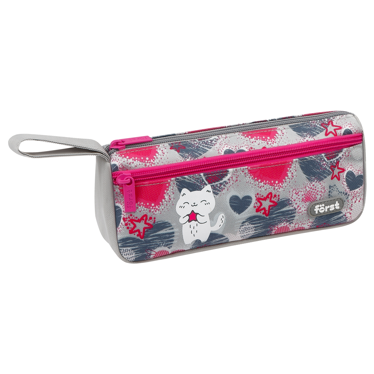 Пенал мягкий 1 отделение, 1 карман, 220*100*60 Först "Star kitty", текстиль Пенал мягкий 1 отделение, 1 карман, 220*100*60 Först "Star kitty", текстиль