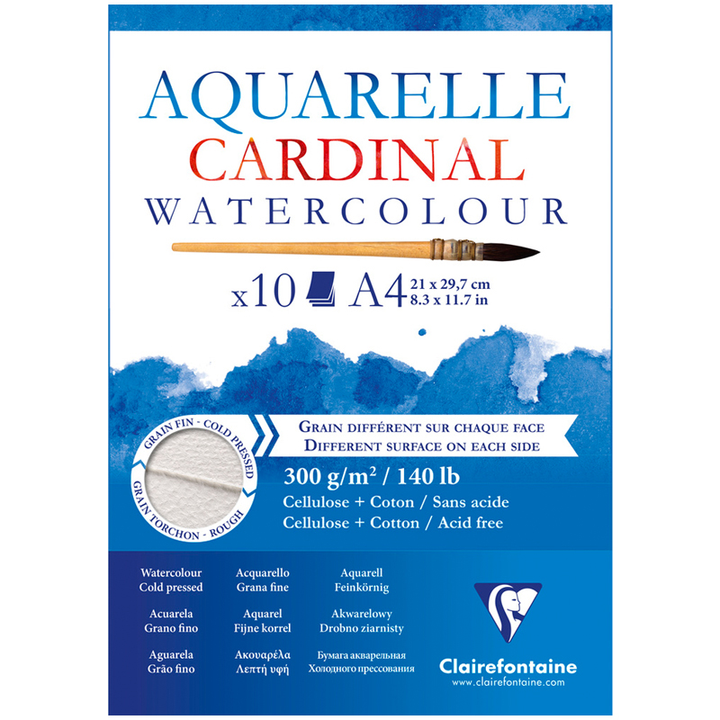     , 10., 4,   Clairefontaine  Cardinal , 300/2, , . ., 30%  (96183C)