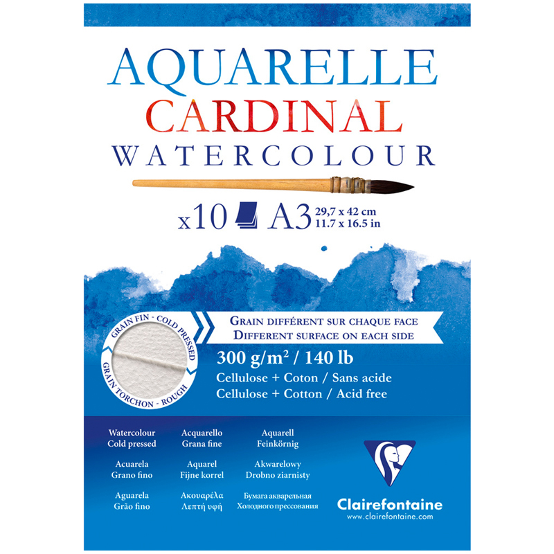     , 10., 3,   Clairefontaine  Cardinal , 300/2, , . ., 30%  (96184C)