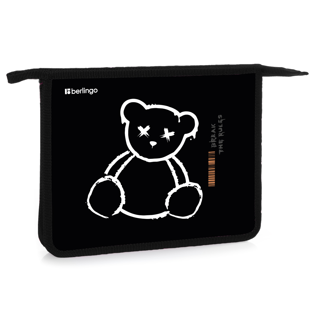 Папка для тетрадей 1 отделение, А5 Berlingo "Beast", 240*205*40мм, пластик, на молнии