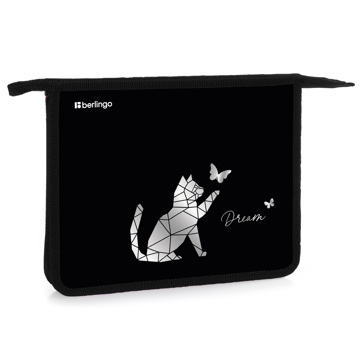 Папка для тетрадей 1 отделение, А5 Berlingo "Dream", 240*205*40мм, пластик, на молнии
