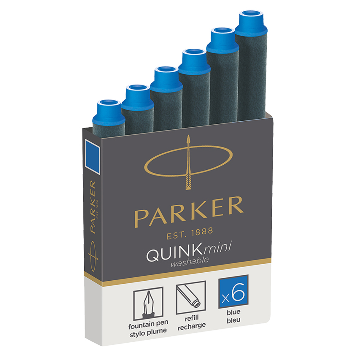 купить Картриджи чернильные Parker "Cartridge Quink Mini" синие, 6шт., картонная коробка в Тамбове