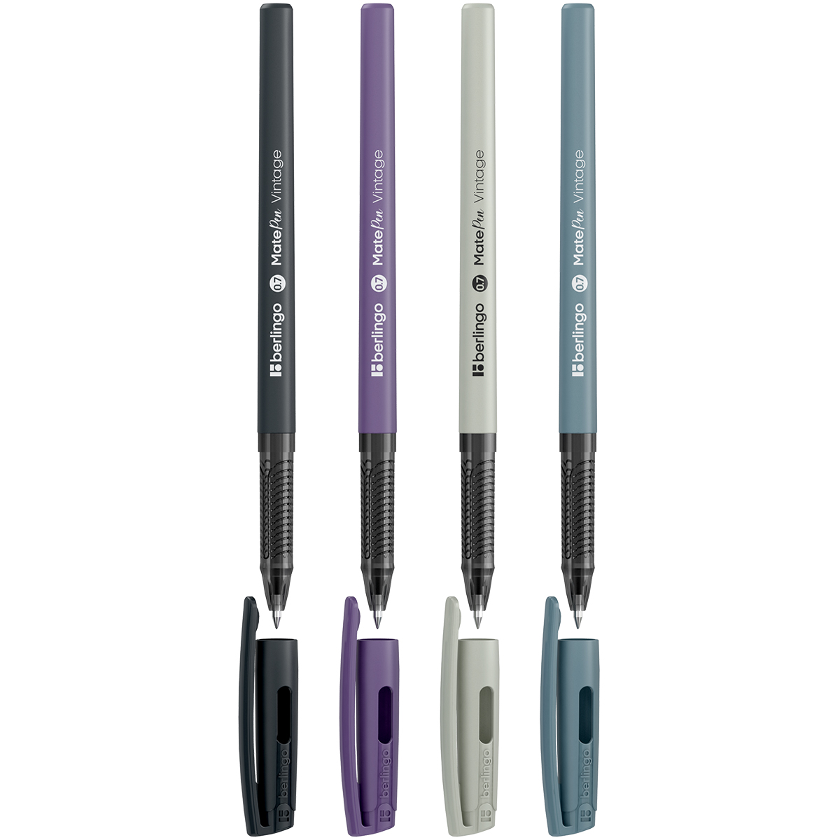 Ручка шариковая Berlingo "MatePen Vintage" синяя, 0,7мм