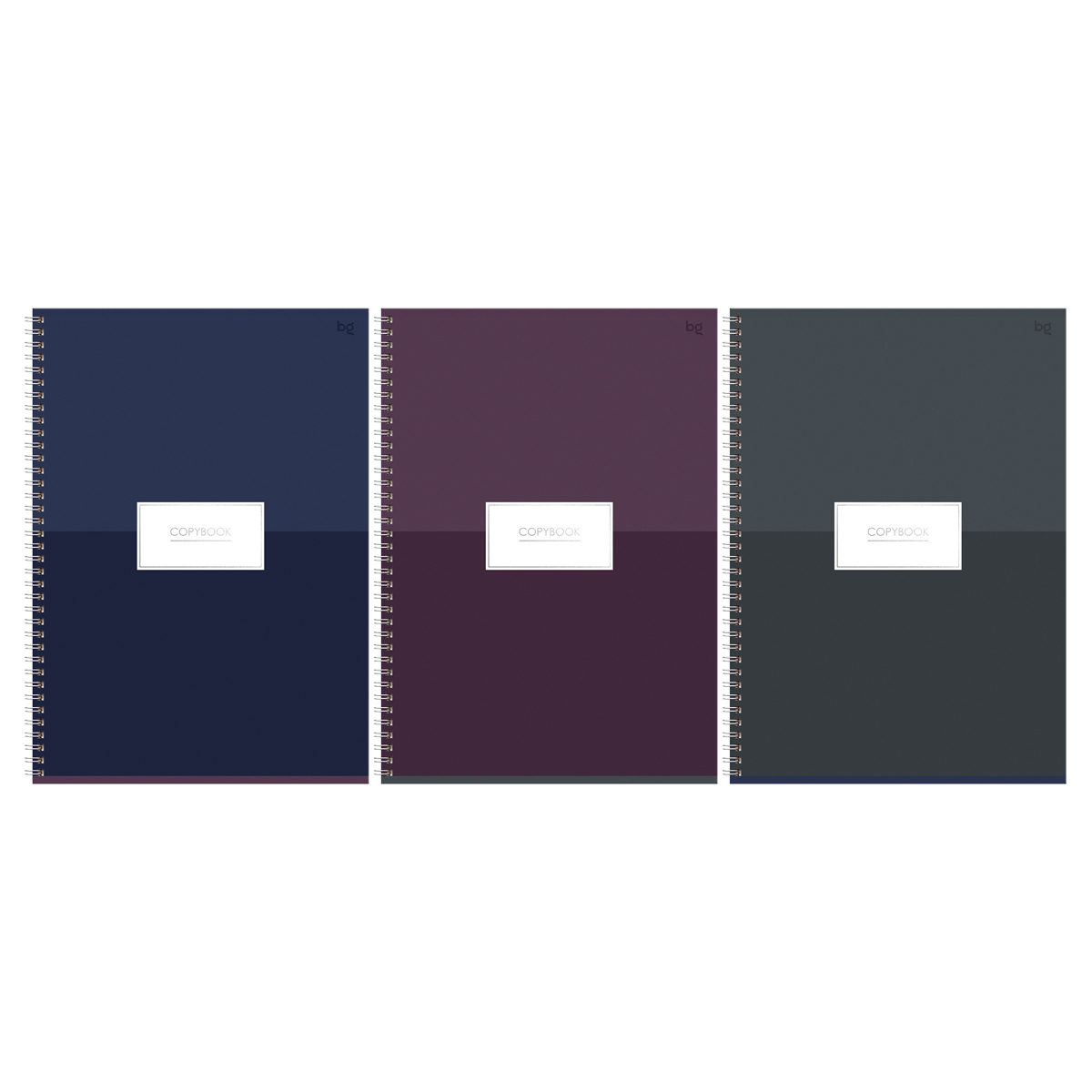 Тетрадь 80л., А4, клетка, на гребне BG "Minimal", глянцевая ламинация, тиснение фольгой Тетрадь 80л., А4, клетка, на гребне BG "Minimal", глянцевая ламинация, тиснение фольгой