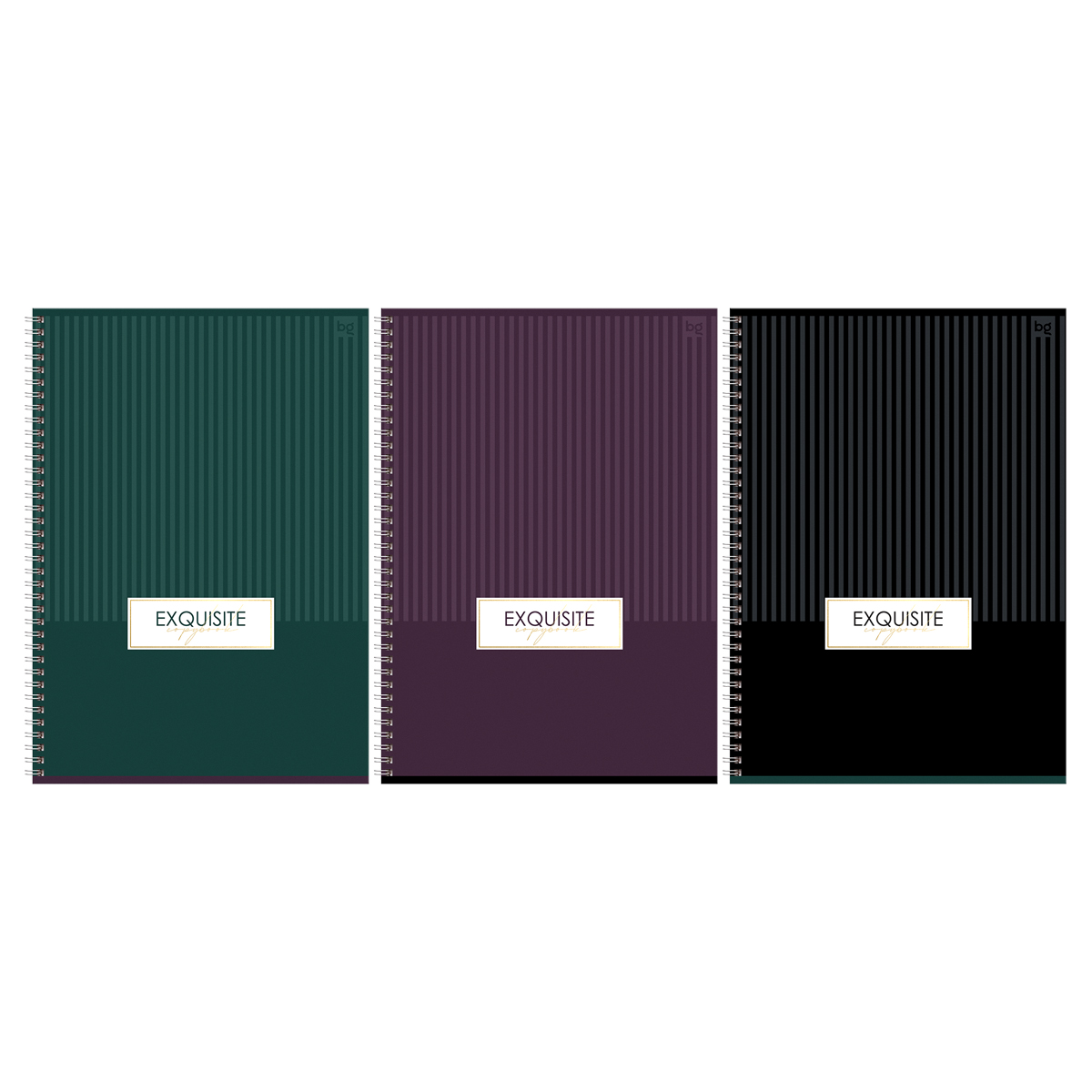 Тетрадь 96л., А4, клетка, на гребне BG "Minimal", глянцевая ламинация, тиснение фольгой Тетрадь 96л., А4, клетка, на гребне BG "Minimal", глянцевая ламинация, тиснение фольгой