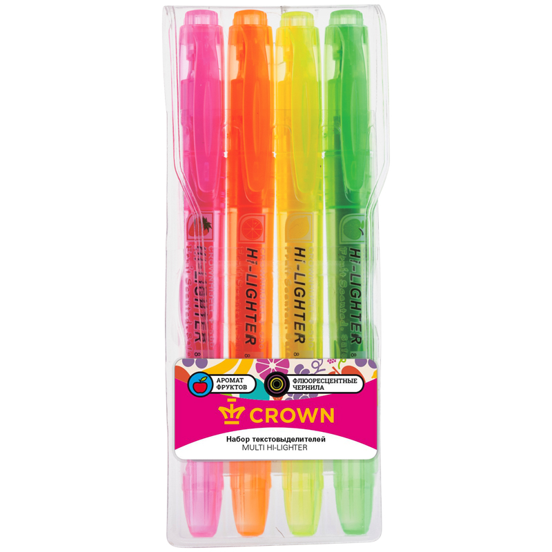     Crown  Multi Hi-Lighter Aroma  04., 1-4, .,    (F-500-4)