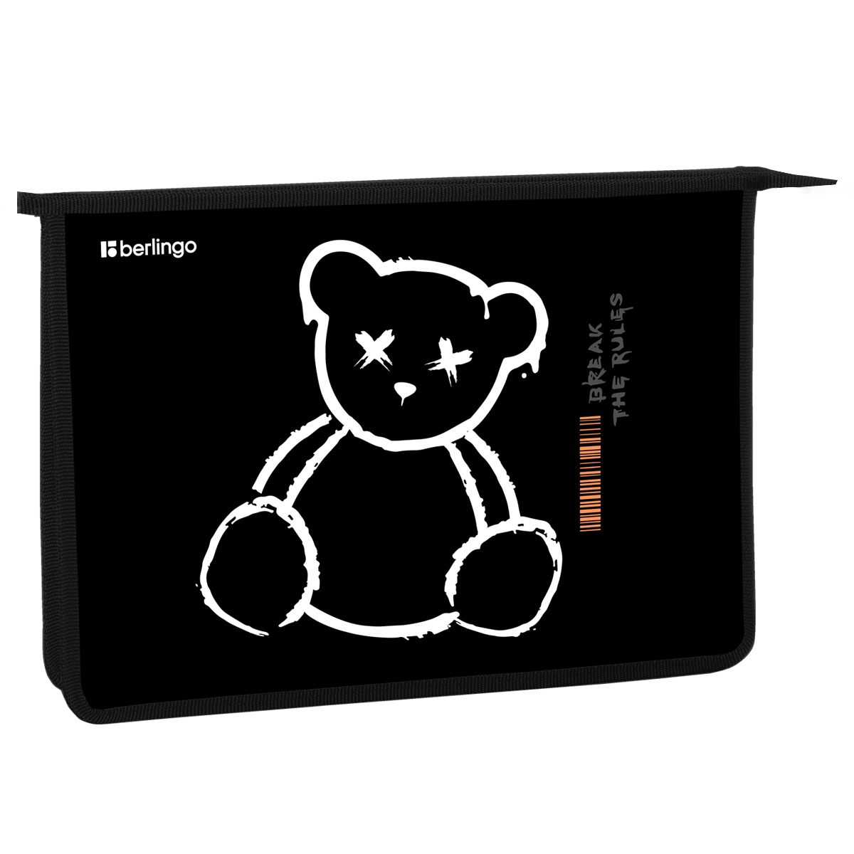 Папка для тетрадей 1 отделение, А4 Berlingo "Beast", 340*245*40 мм, пластик, на молнии