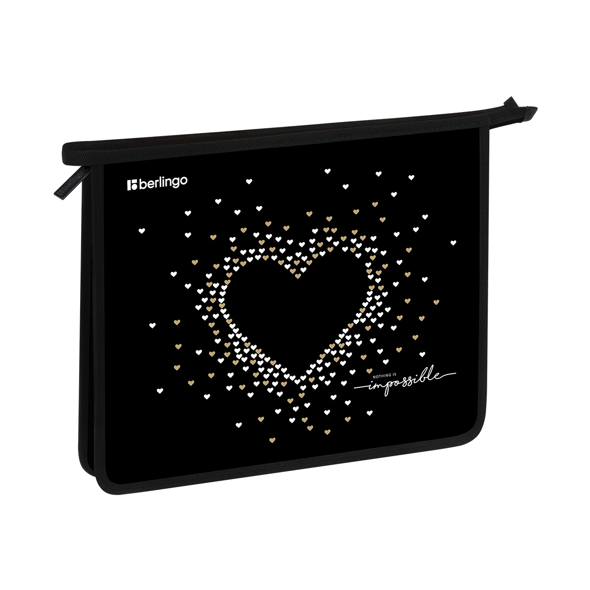 Папка для тетрадей 1 отделение, А5 Berlingo "Golden Glow", 240*205*40мм, пластик, на молнии