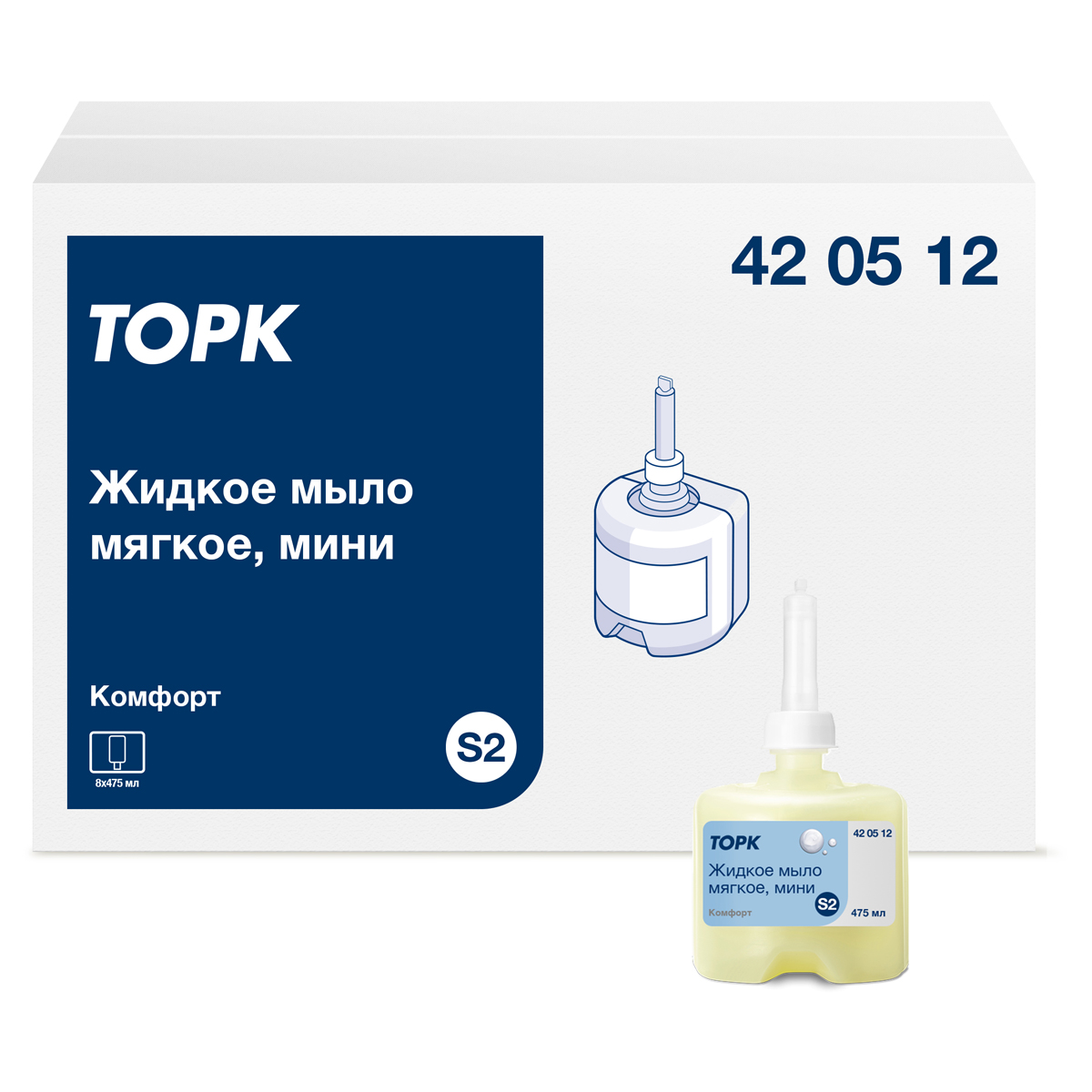 Картридж с жидким мылом Торк "Advanced"(S2), (для кода 153089), 0,475л, мягкое